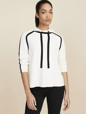 Lou & Grey for LOFT Tipped Hoodie Sweater Size XS